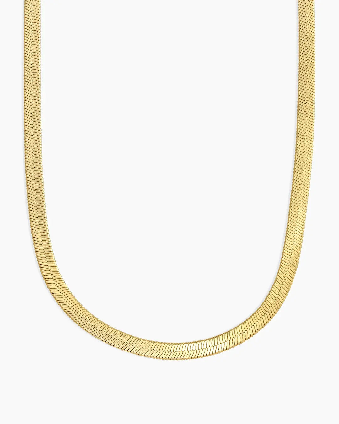 5mm Flat Snake Chain | Gold