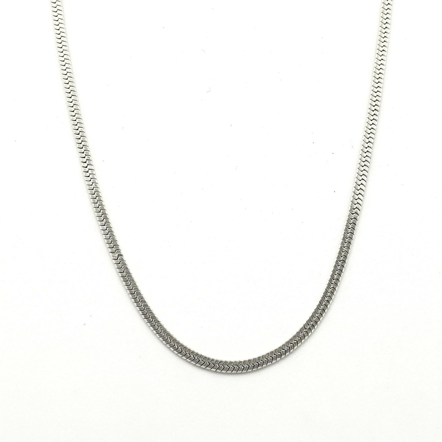 5mm Flat Snake Chain | Silver