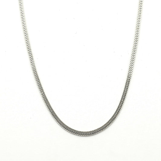 5mm Flat Snake Chain | Silver